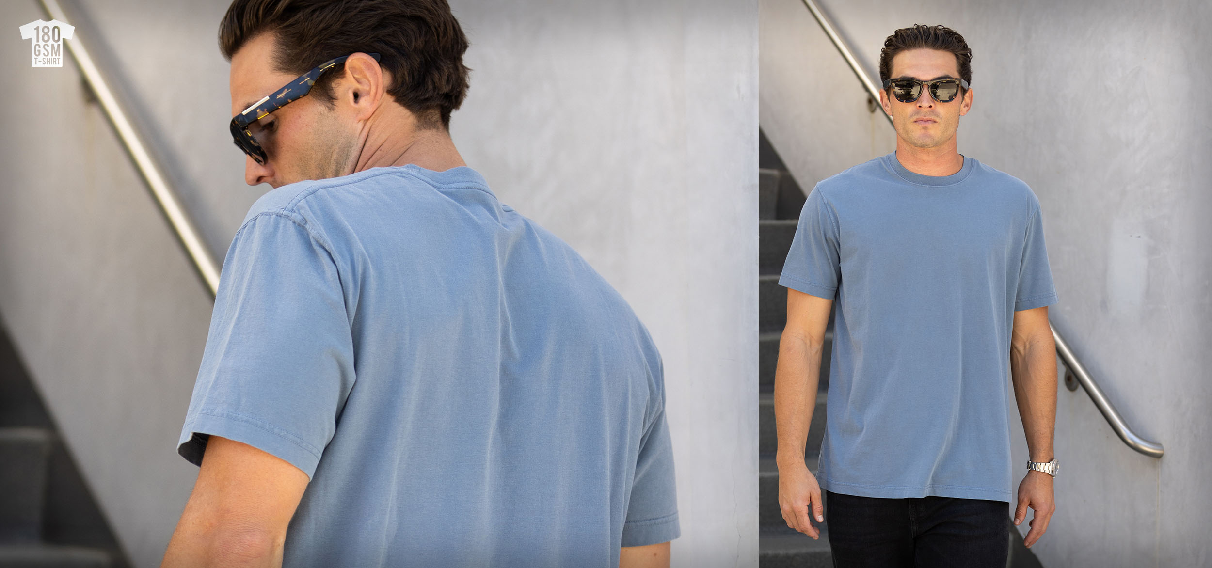 PRM180PT Premium 180gsm Pigment Dye T-Shirt homepage banner