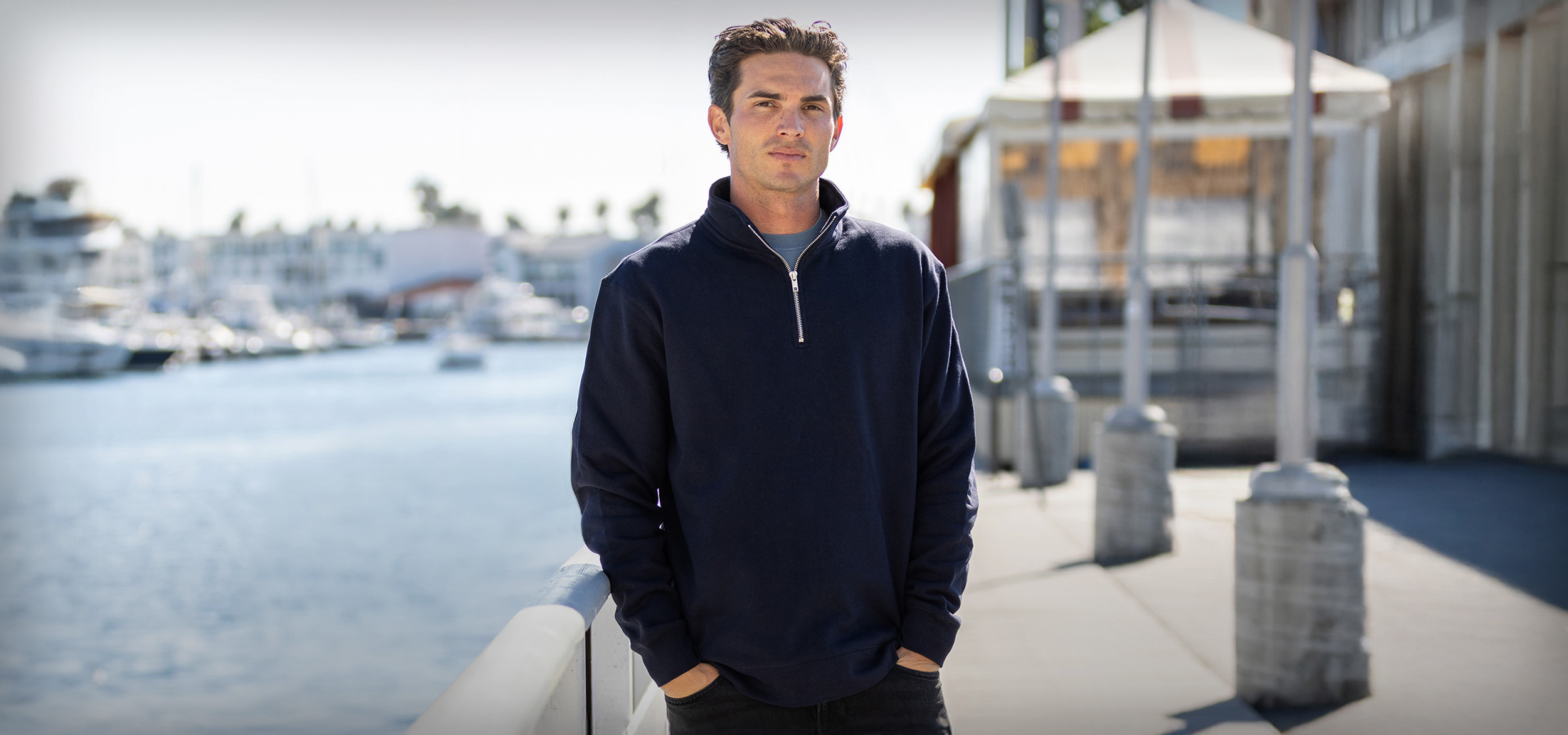 SS4600QZ 8.5oz. Midweight Quarter Zip homepage banner