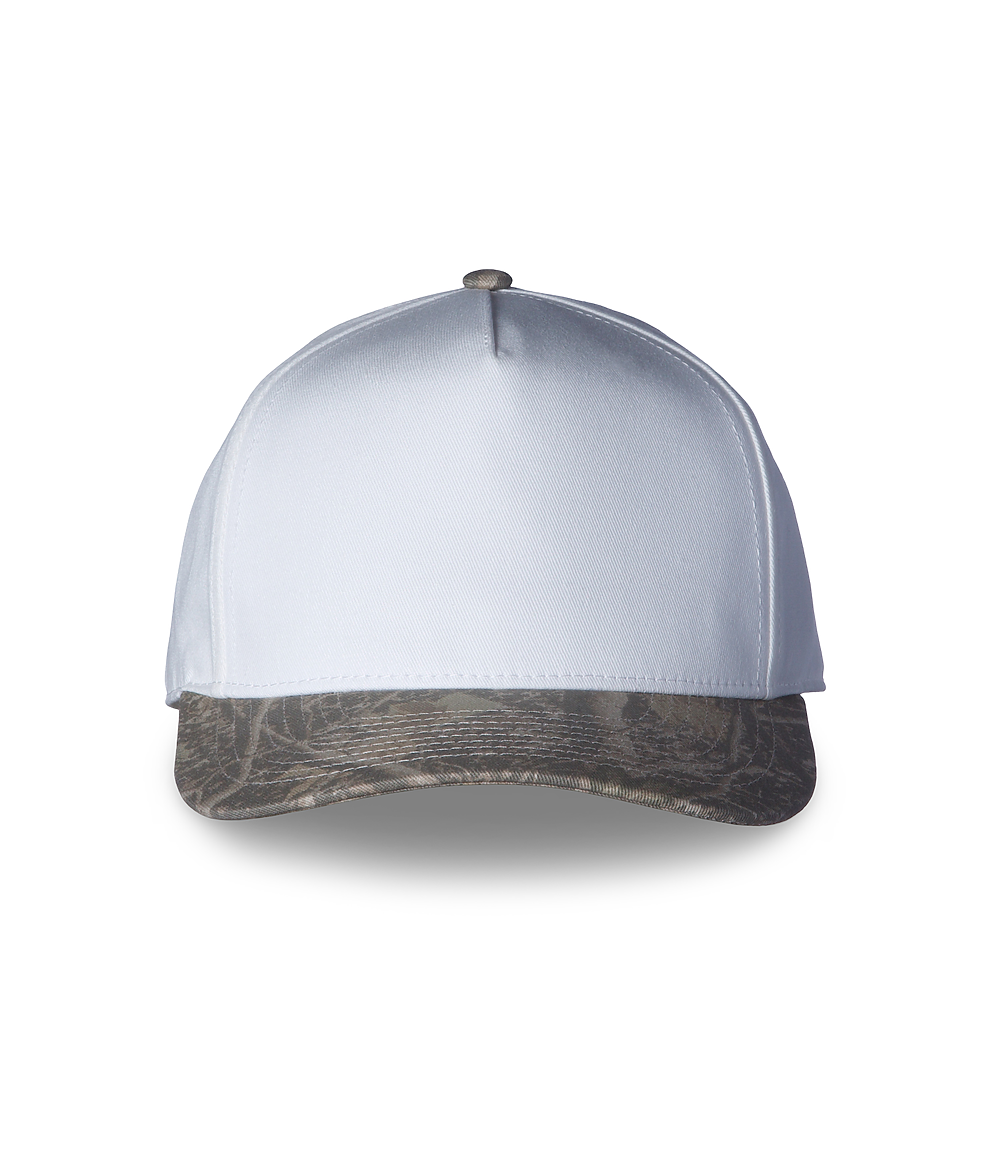 INDHAT5P White Deadwood Tree Camo Five-Panel Classic Twill Snapback Hat