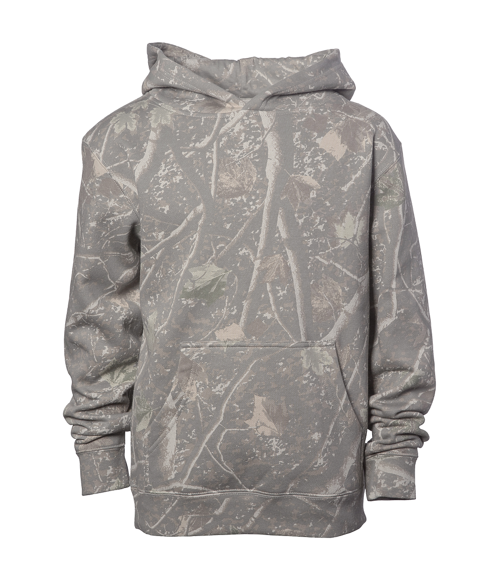 SS4001Y Deadwood Tree Camo Youth Midweight Pullover Hood