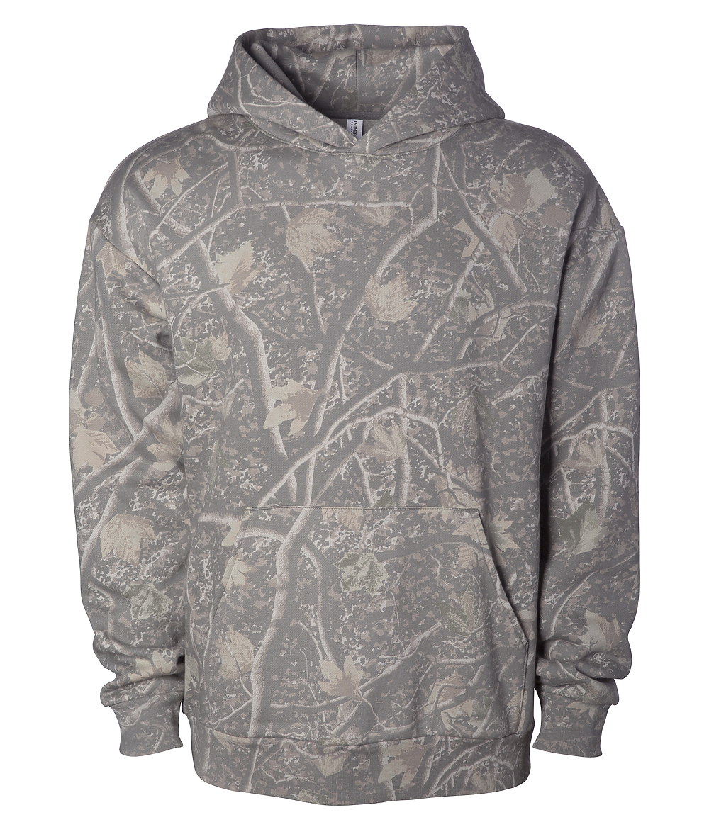 IND330BLV Deadwood Tree Camo Boulevard Heavyweight Pullover Hood