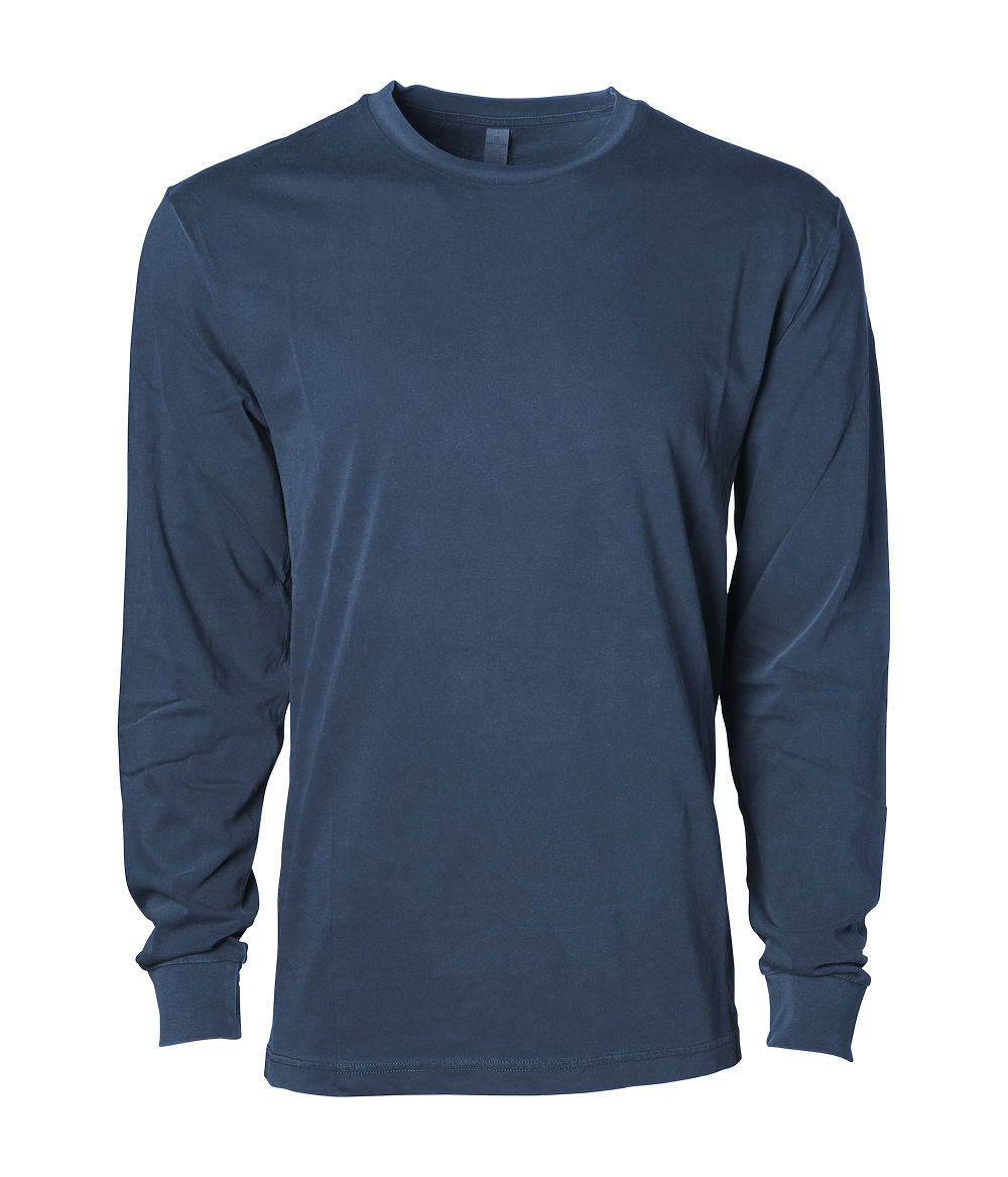 New Color PRM180LST Premium 180gsm Long Sleeve T-Shirt Pigment Indigo