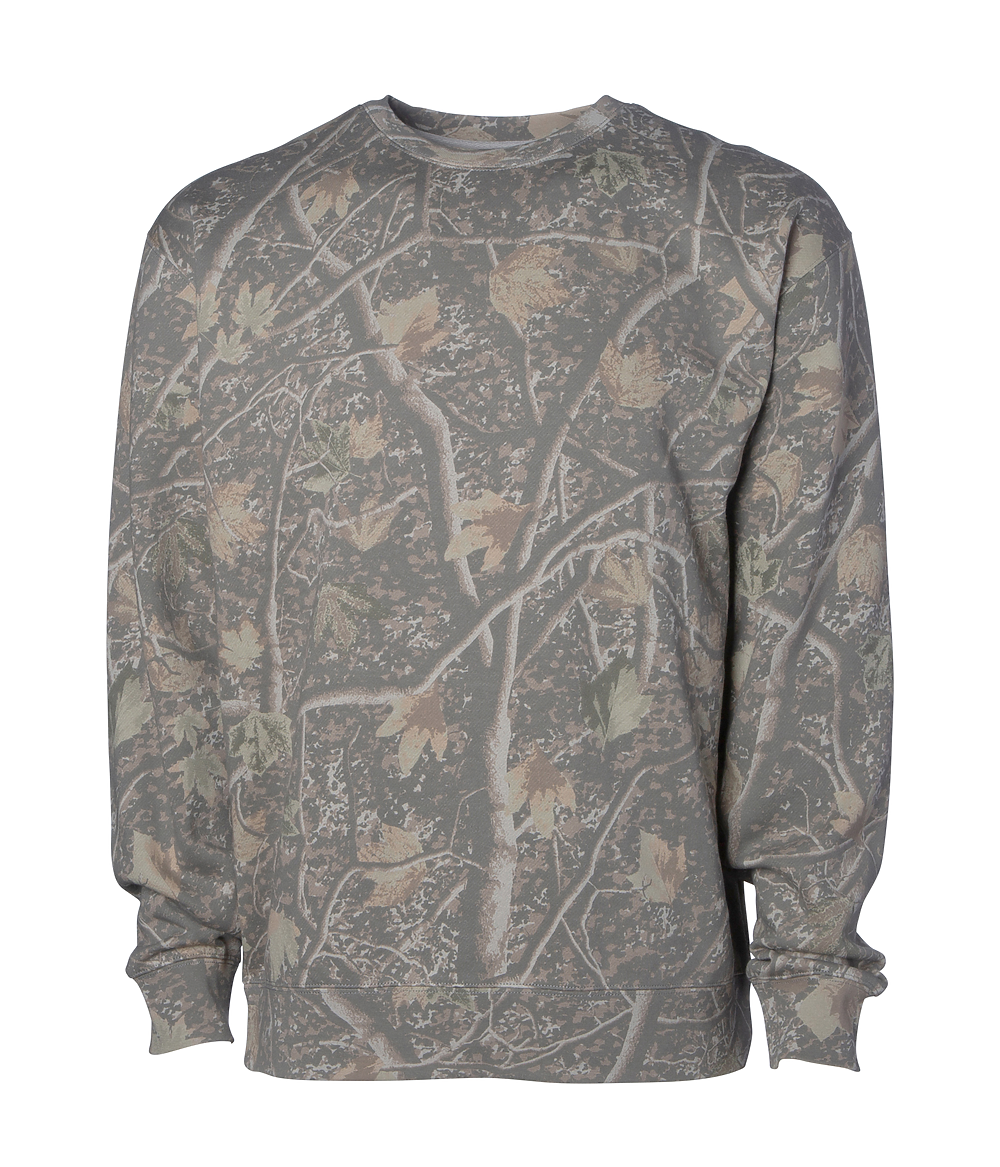 SS3000 Deadwood Tree Camo Midweight Crew Neck Sweatshirt